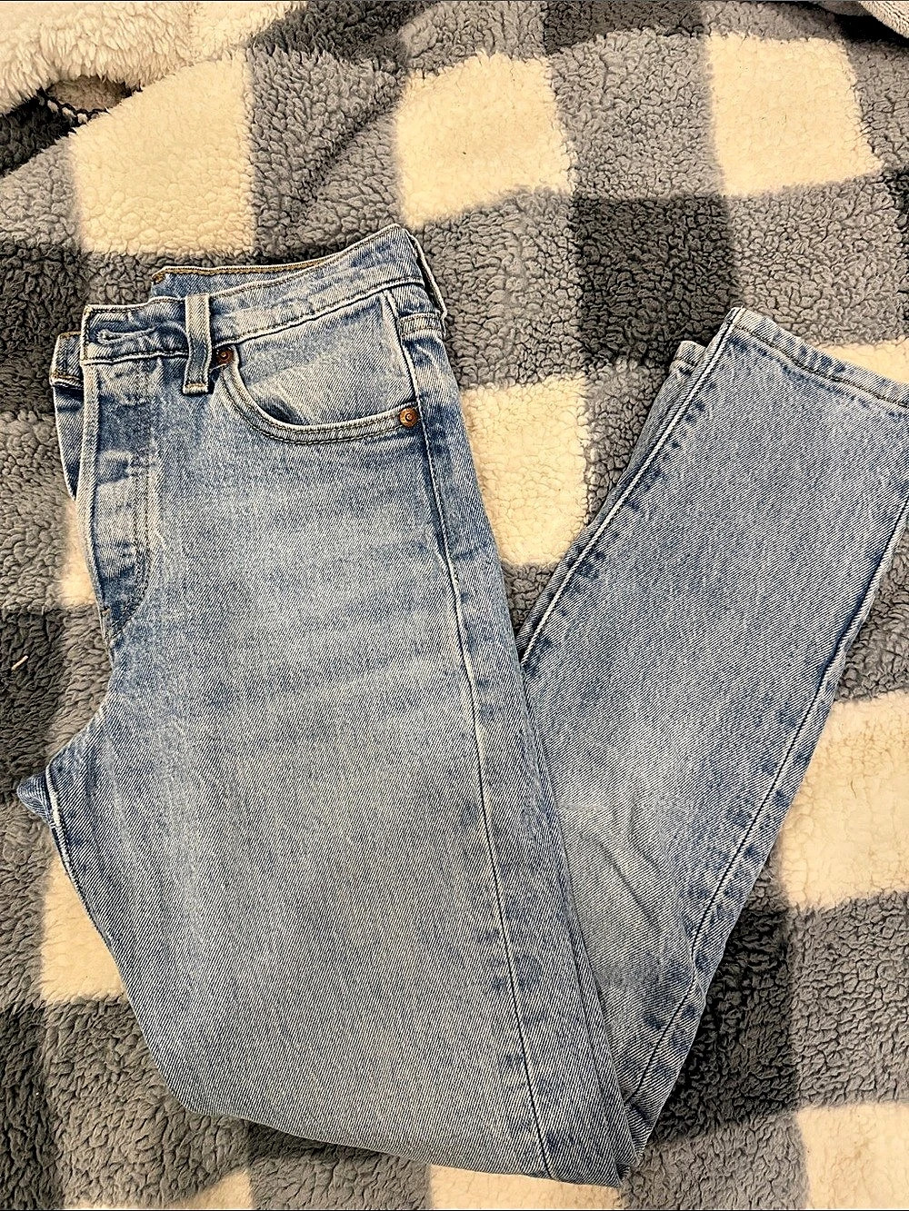 Levi's 501 Straight Leg Jeans Waist 23 Blue